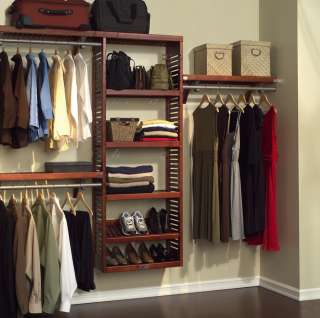 Crafted from premium materials, this John Louis Home Closet System 