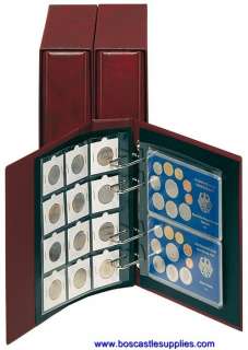 Lindner Multi Collect Album   Stamps Coins Covers Red  
