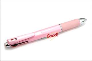 Zebra Clip On 1000 4 Color Ballpoint Multi Pen + Pencil   Pink Body