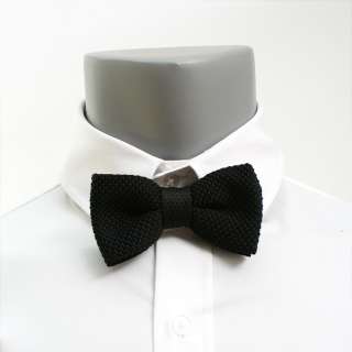   hand made double layered waffle knit Pre Tied Bow Tie with adjustable