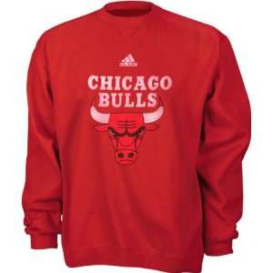 Chicago Bulls Youth adidas Team Logo Fleece Crewneck 