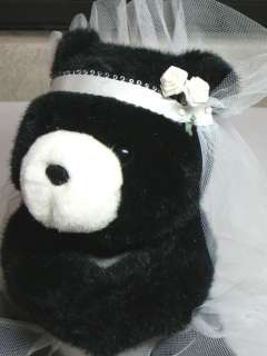 Hallmark Plush Bear Stuffed Teddy BRIDE Heartline 1990  