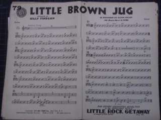 SHEET MUSIC Glenn Miller LITTLE BROWN JUG Billy Finegan  