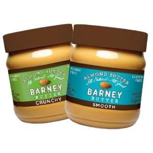 Barney Butter Almond Butter Smooth and Crunchy   10 Oz (Pack of 2)