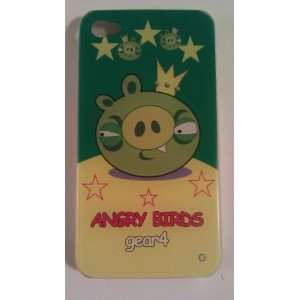 Angry Birds Case for Iphone 4 g 4g King Pig Green. NEW Design + Free 