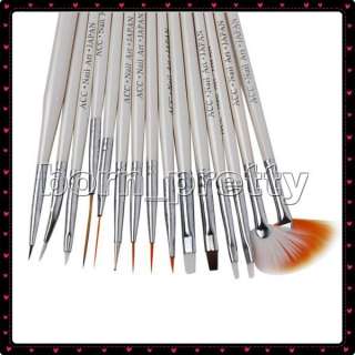 15pc Nail Art Design Brush Set Dotting Dot Pen Drawing  