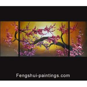  Asian Painting, Asian Artwork, Cherry Blossom Oil Painting 