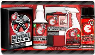 Chrome Wheels Rims Tire Detail Kit Automotive Cleaning  