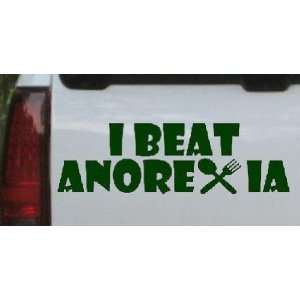   Beat Anorexia Funny Car Window Wall Laptop Decal Sticker Automotive