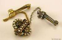 BETA SIGMA PHI   10k Gold pearl Vintage sorority PIN  