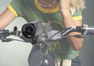 New Waterproof Black Electronic Bicycle Bike Bell 6 Sounds Siren Horn 