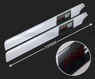 NEW 335mm carbon fiber Main Rotor Blade For Trex 450  