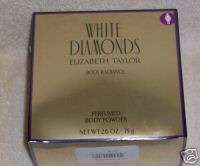 WHITE DIAMONDS Perfumed Body Powder   IN BOX  