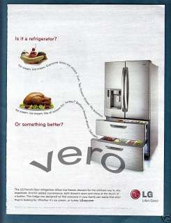 2009 LG ad print art freezer refrigerator french door  