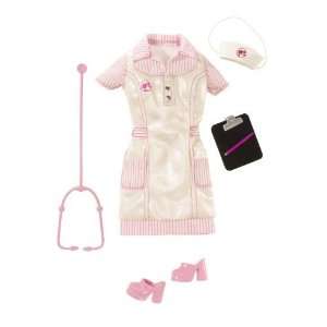    Mattel Barbie Nurse Fashion Doll Career Clothes: Toys & Games