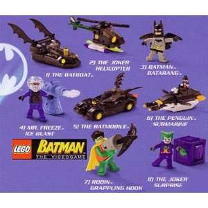 2008 LEGO BATMAN MINIFIGURES SET OF 8 EXCLUSIVE VIDEO GAME 