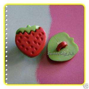 20 Strawberry Fruit Craft Doll Sewing Button 14mm K344  