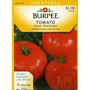  Burpee 66852 Tomato Super Beefsteak Seed Packet Patio 