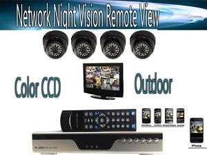 4CH CCTV Home Security DVR Outdoor Camera System 500GB  