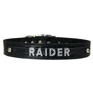  Croco Leather Slider Dog Collar   Black, 18, 3/4 