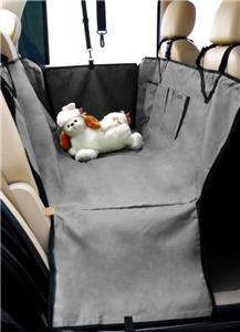 Backseat Waterproof Hammock Pet Dog Car Seat Cover Grey  