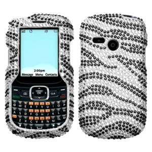 BLING SnapOn Phone Cover Case for LG SABER UN200 Zebra  