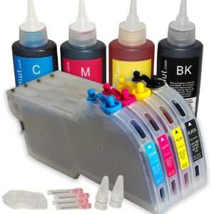  Refillable Ink Cartridges for Brother MFC 5890CN Printers 