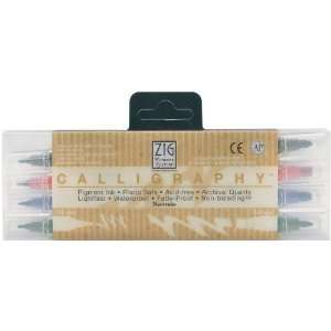  Calligraphy Dual Point Pens 4/Pkg Red, Green, Blue 