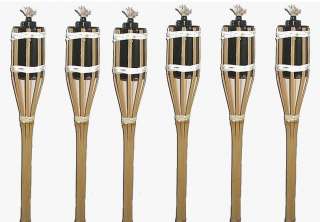 Lot 6 BAMBOO TIKI TORCHES / LUAU PARTY LIGHTS 36  