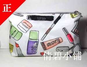 Clinique Signature Makeup Cosmetic Bag Pouch  