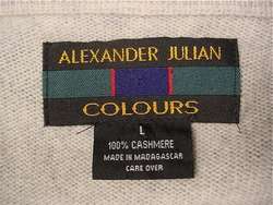ALEXANDER JULIAN Colours Cashmere Sweater (Mens Large)  