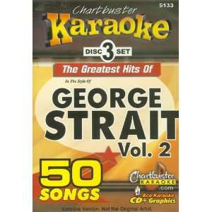  Chartbuster Karaoke CDG 3 Disc Pack CB5133   George Strait 