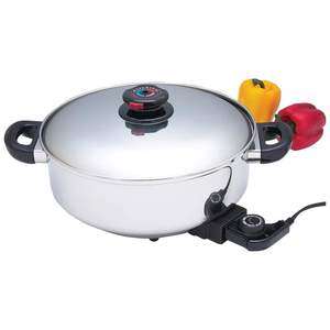 12 Surgical Stainless Deep Electric Skillet/Slow Cook  