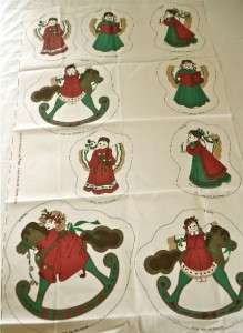 Daisy Kingdom Fabric PANEL~ANGEL ORNAMENTS~9 design~85  