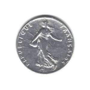  1918 France 50 Centimes Coin KM#854   83.5% Silver 