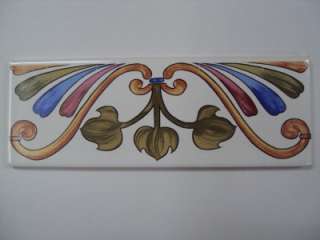ACCENT 2 X 6 HAND PAINTED TUSCAN DECO TILE  