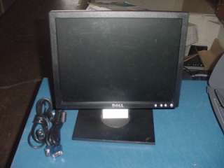DELL 15 Flat Panel LCD Monitor Model E157FPB Black (WORKING)  