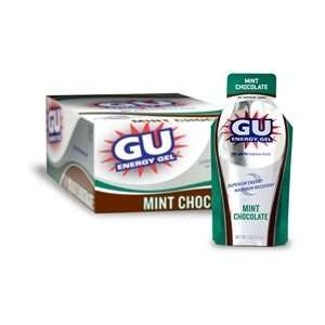  GU Energy Gel packets   Mint Chocolate 24ct Health 
