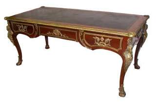 6682 Antique French Rosewood Bureau Plat Desk c. 1890  