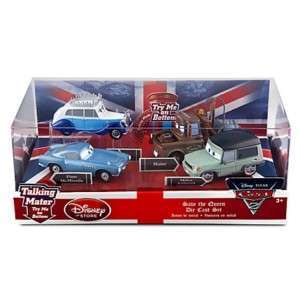 DISNEY CARS 2 SAVE THE QUEEN DIE CAST SET of 4 MATER TALKS new in 