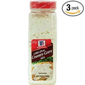 McCormick Country Gravy, 18 Ounce (Pack of 3)  Grocery 