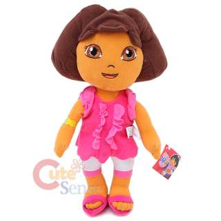   Explorer Dora Plush Doll Toy  12 Large Stuffed Toy Pink Dress  