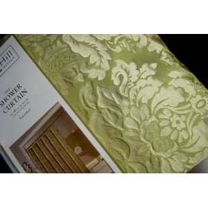   and Gold Jacquard Shower Curtain Croscill 