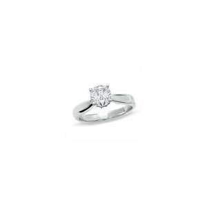   Solitaire Crown Ring in 14K White Gold 1 1/3 CT. T.W. sol plus rings