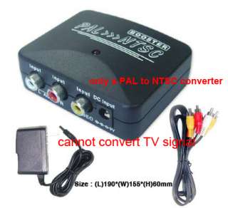 PAL to NTSC Video System Converter for DVD VCR Player  