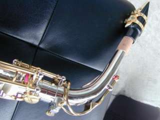 Berkeley Deluxe Engraving Silver Gold Alto Eb Saxophone  
