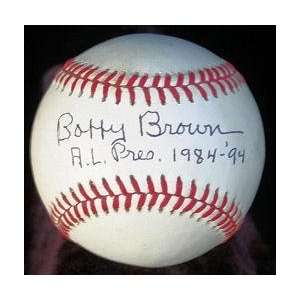 Bobby Brown Signed Baseball   Jsa   Autographed Baseballs