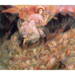 Hand Made Oil Reproduction   Evelyn de Morgan   32 x 28 inches   Angel 