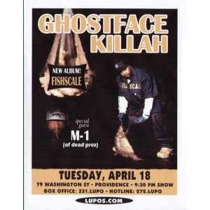  Ghostface Killah Concert Flyer Poster Providence