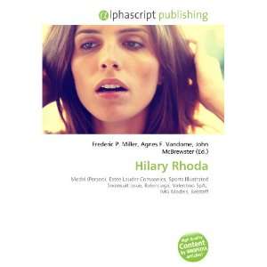  Hilary Rhoda (9786134137546) Books